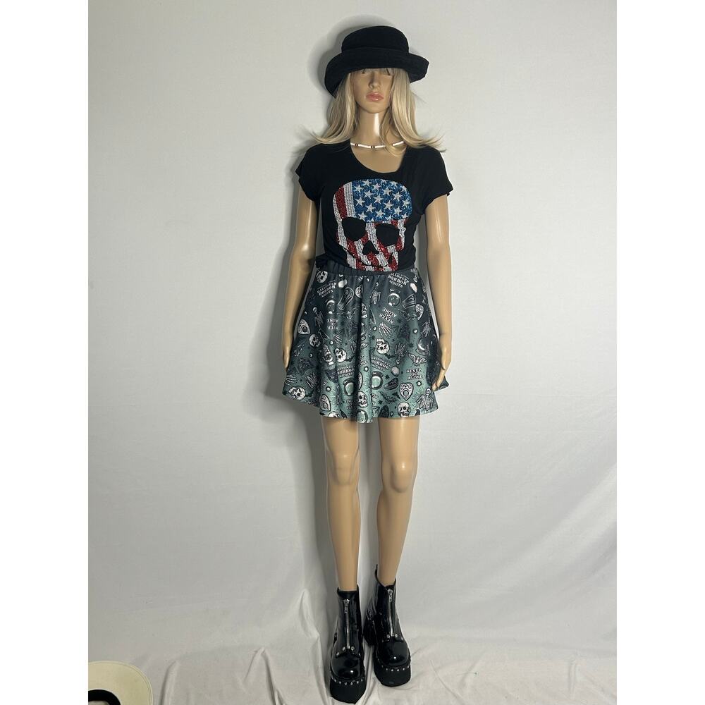 Universal Studios Halloween Horror Nights Skater Skirt XS/S Goth Emo Spooky - Picture 2 of 4